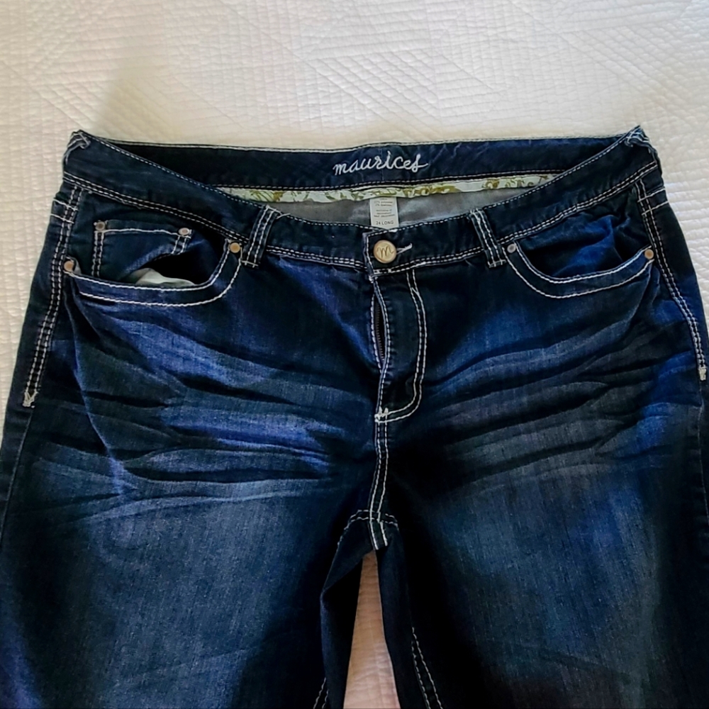Maurices Dark Wash Boot Cut Jeans